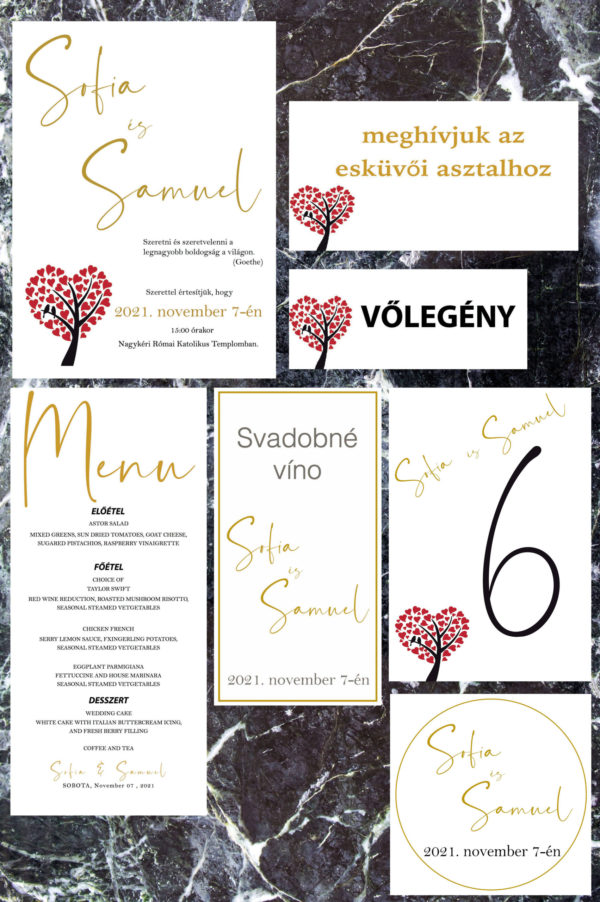Svadobný set SS21014