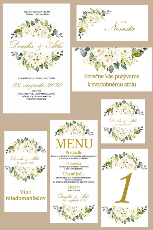 Svadobný set SS21011