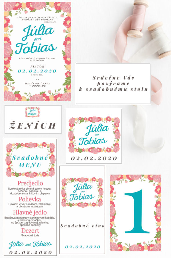 Svadobný set SS21003