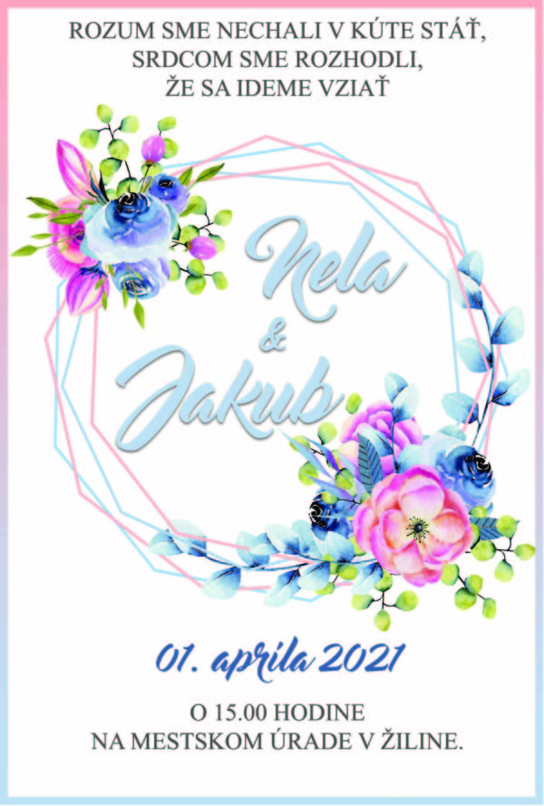 Svadobné oznámenie SO21009