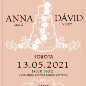 Svadobné oznámenie SO21011