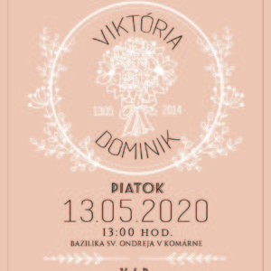 Svadobné oznámenie SO21014